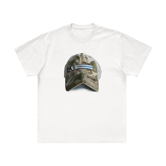 Back view of white Post Malone graphic t-shirt with minimal Post Malone logo detail and clean premium merch aesthetic