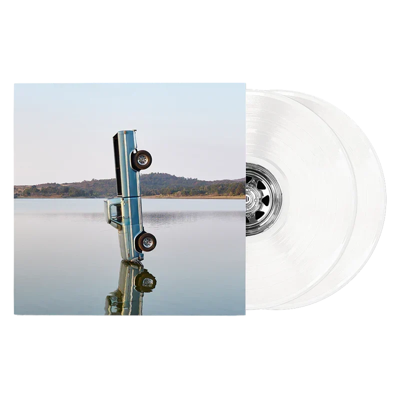 White Post Malone merch 2LP F1 Trillion vinyl special edition with truck lake cover artwork on front collector music merchandise