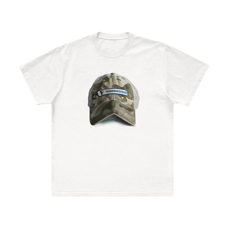 Back view of white Post Malone graphic t-shirt with minimal Post Malone logo detail and clean premium merch aesthetic