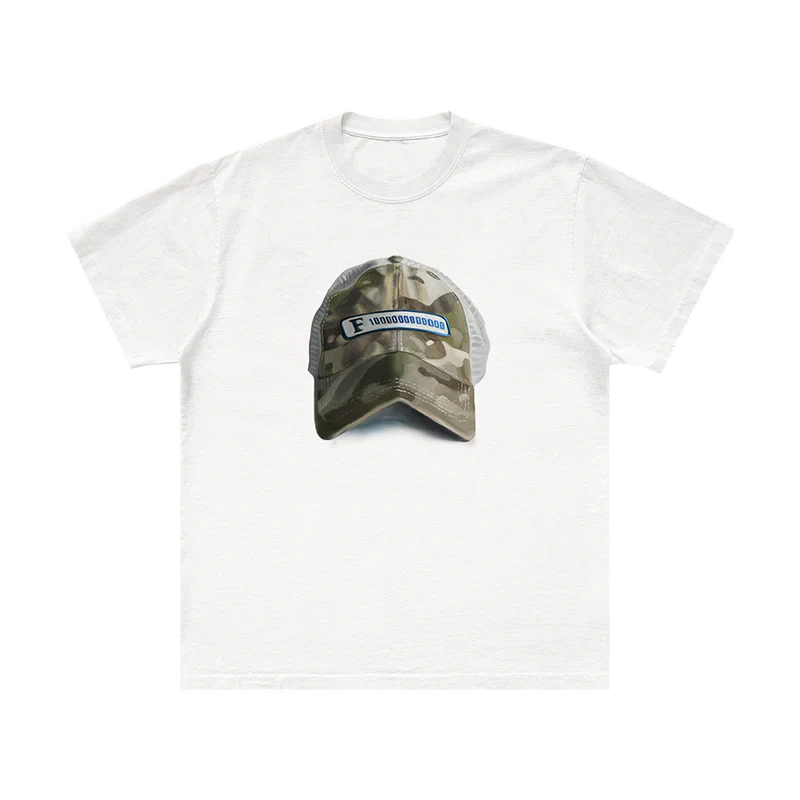 Back view of white Post Malone graphic t-shirt with minimal Post Malone logo detail and clean premium merch aesthetic