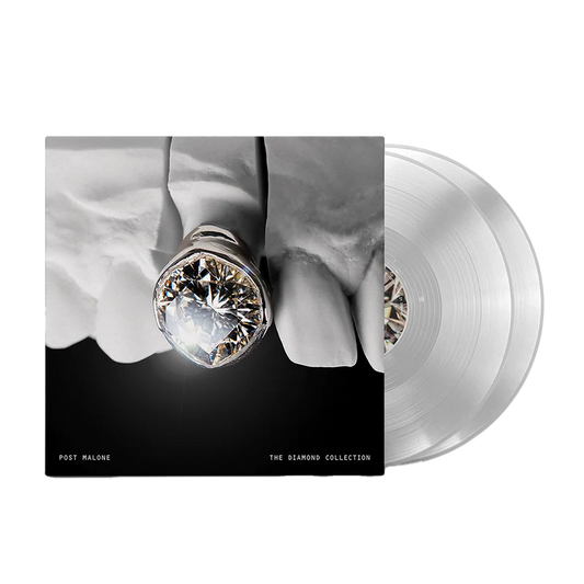 Silver Post Malone merch 2LP vinyl The Diamond Collection featuring ring cover artwork on front collector music merchandise