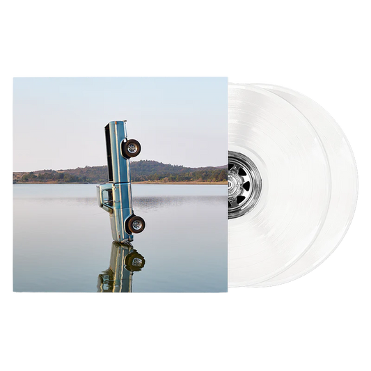 White Post Malone merch 2LP F1 Trillion vinyl special edition with truck lake cover artwork on front collector music merchandise