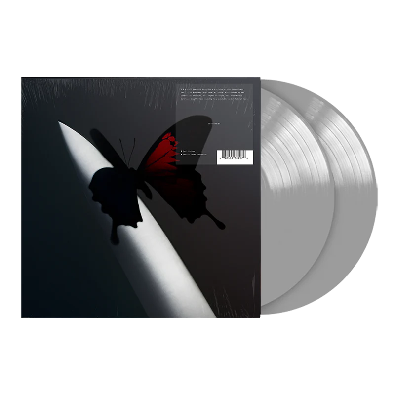 Silver Post Malone merch 2LP Twelve Carat Toothache vinyl with butterfly cover artwork on front collector music merchandise